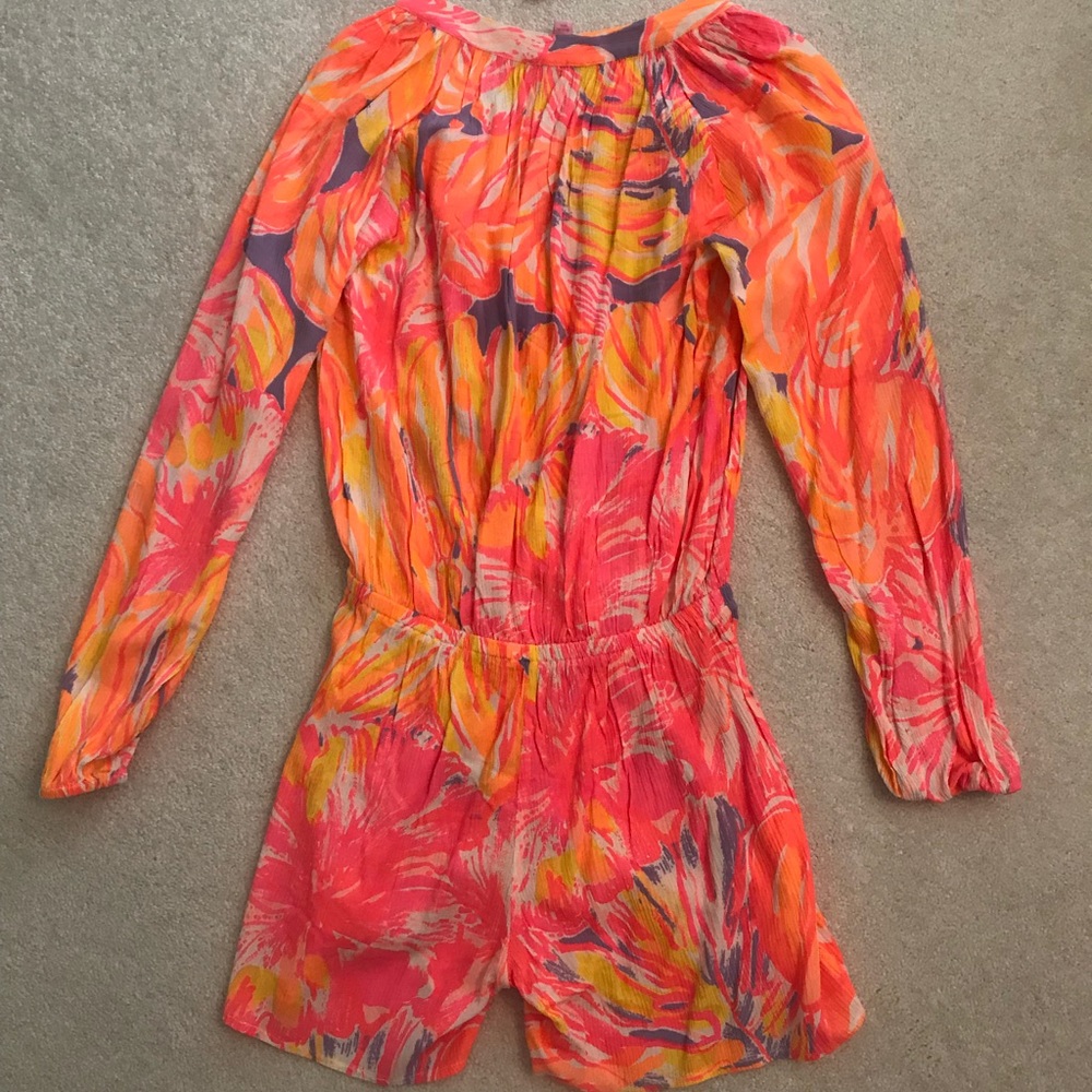 NWT Lilly Pulitzer Elsa Romper XS Sun Splashed - Picture 4 of 5